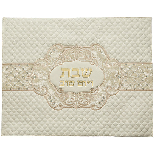 Faux Leather Challah Cover 42X52 cm with Embossed logo (UK66394)