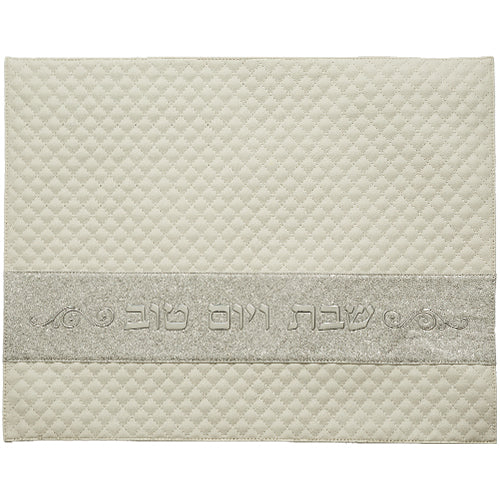 Faux Leather Challah Cover 42X52 cm with Embossed logo (UK66395)