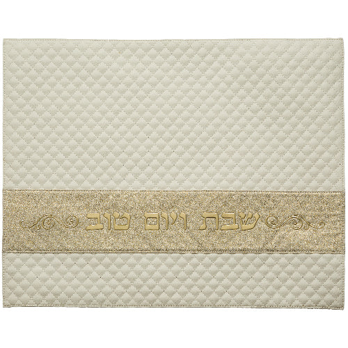 Faux Leather Challah Cover 42X52 cm with Embossed logo (UK66396)