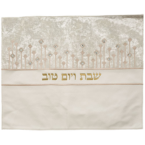 Faux Leather Challah Cover 45X55 cm with Embossed logo (UK66697)