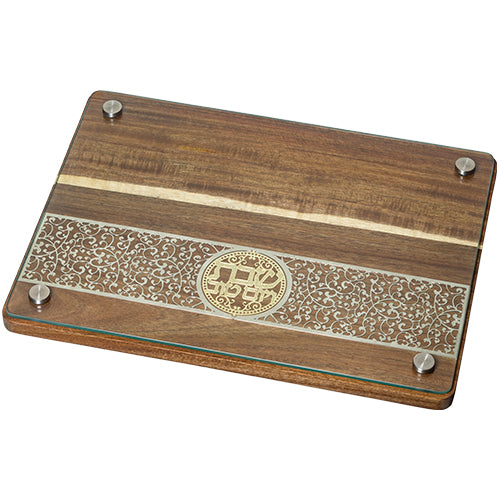 Challah Tray with Plate 40*25 cm (UK80326)