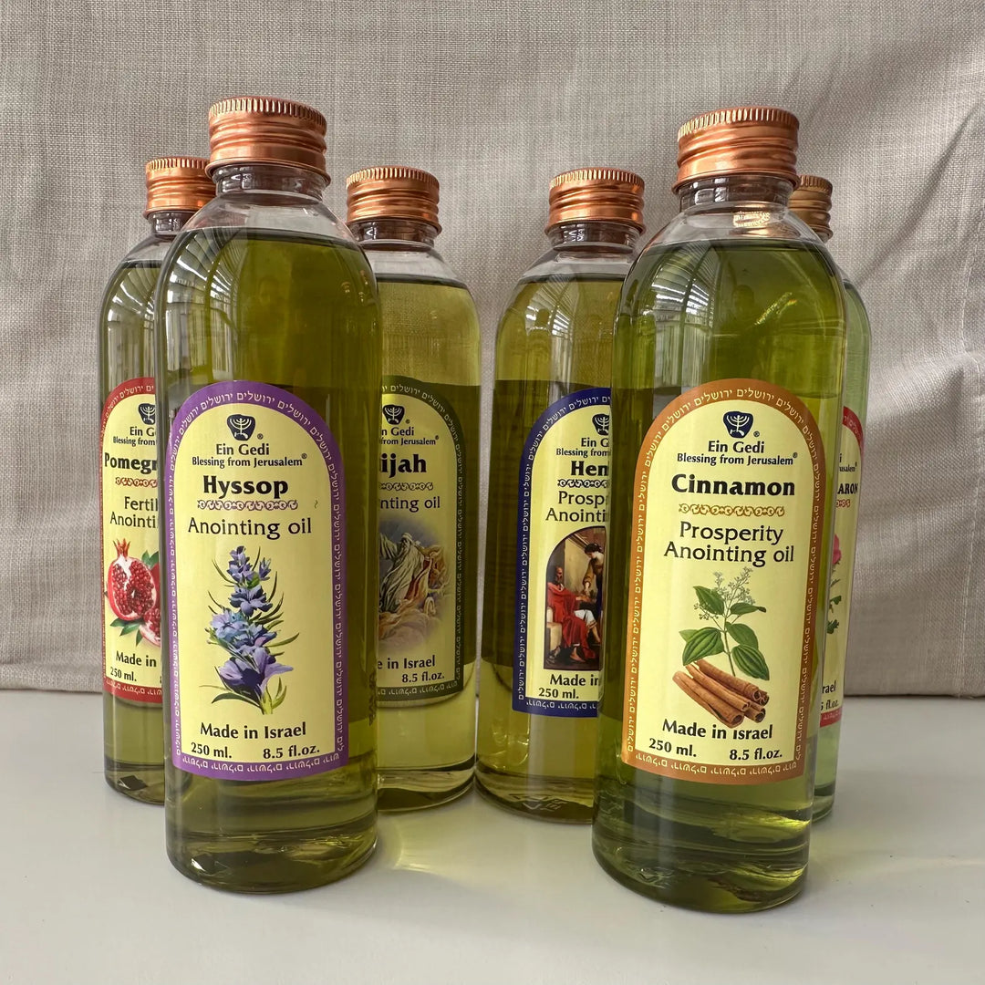 6 x Ein Gedi Anointing Oil from Holy Land Jerusalem 250 ml / 8.45 fl.oz