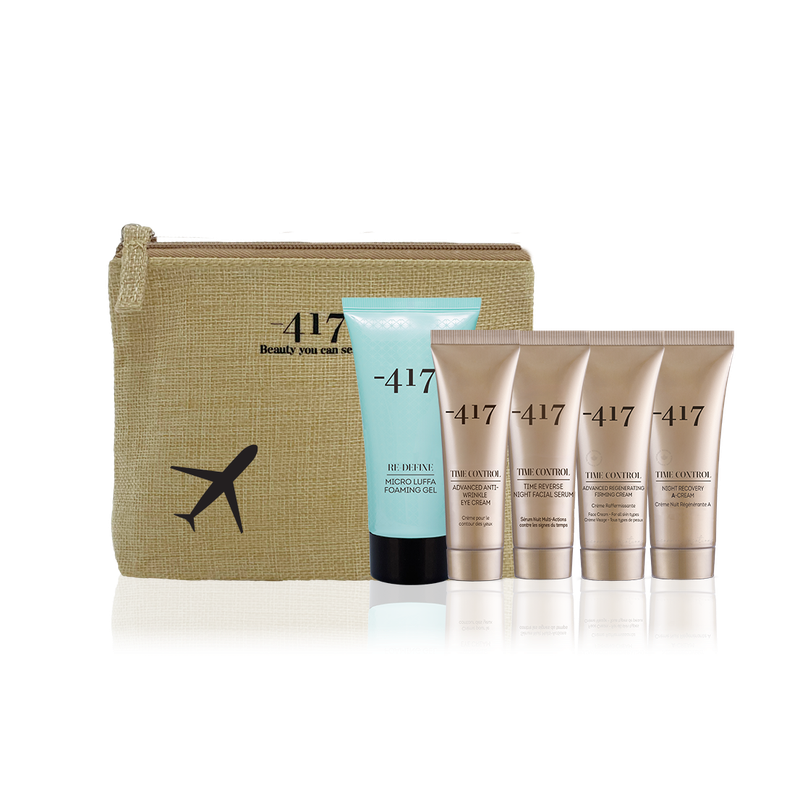 -417 Dead Sea Cosmetcs Travel-Size Anti-Aging Skincare Kit with Natural Ingredients and Hydration Essentials