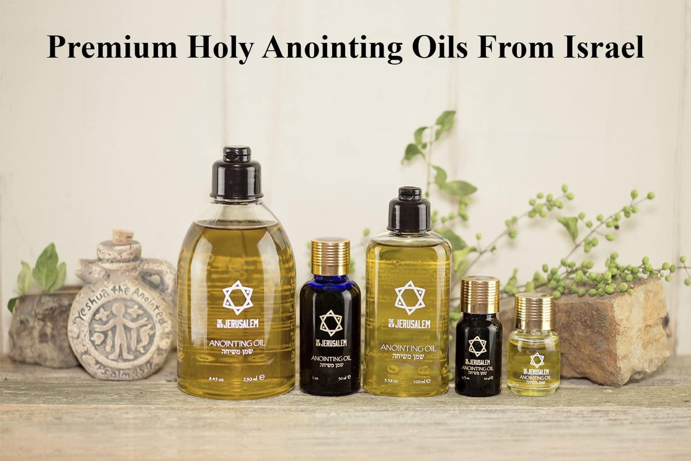 The New Jerusalem Anointing Oils 7.5 ml. - 10 ml. - 30 ml. - 100 ml. - 250 ml. - Spring Nahal