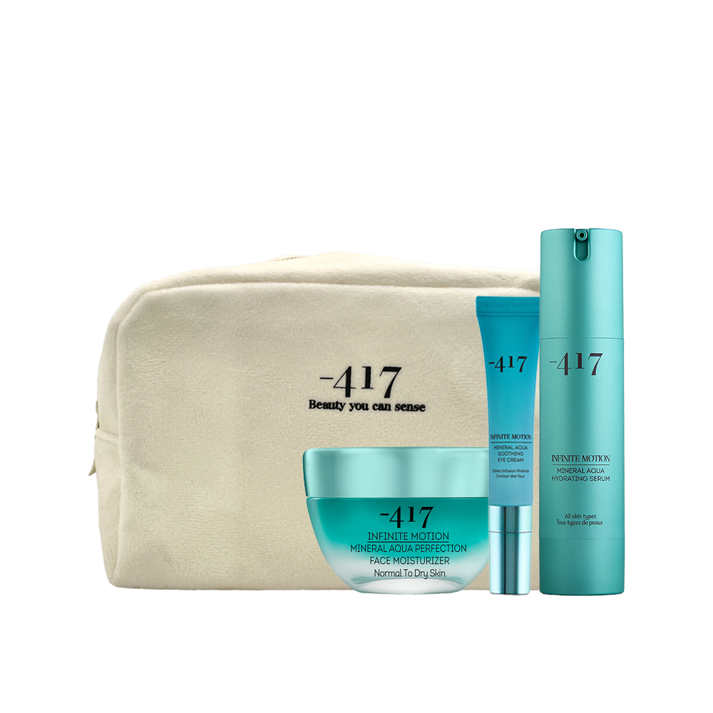 Infinite Hydration Trio Skincare Kit – Light Texture Essentials in Velvet Pouch (SKU 10041)