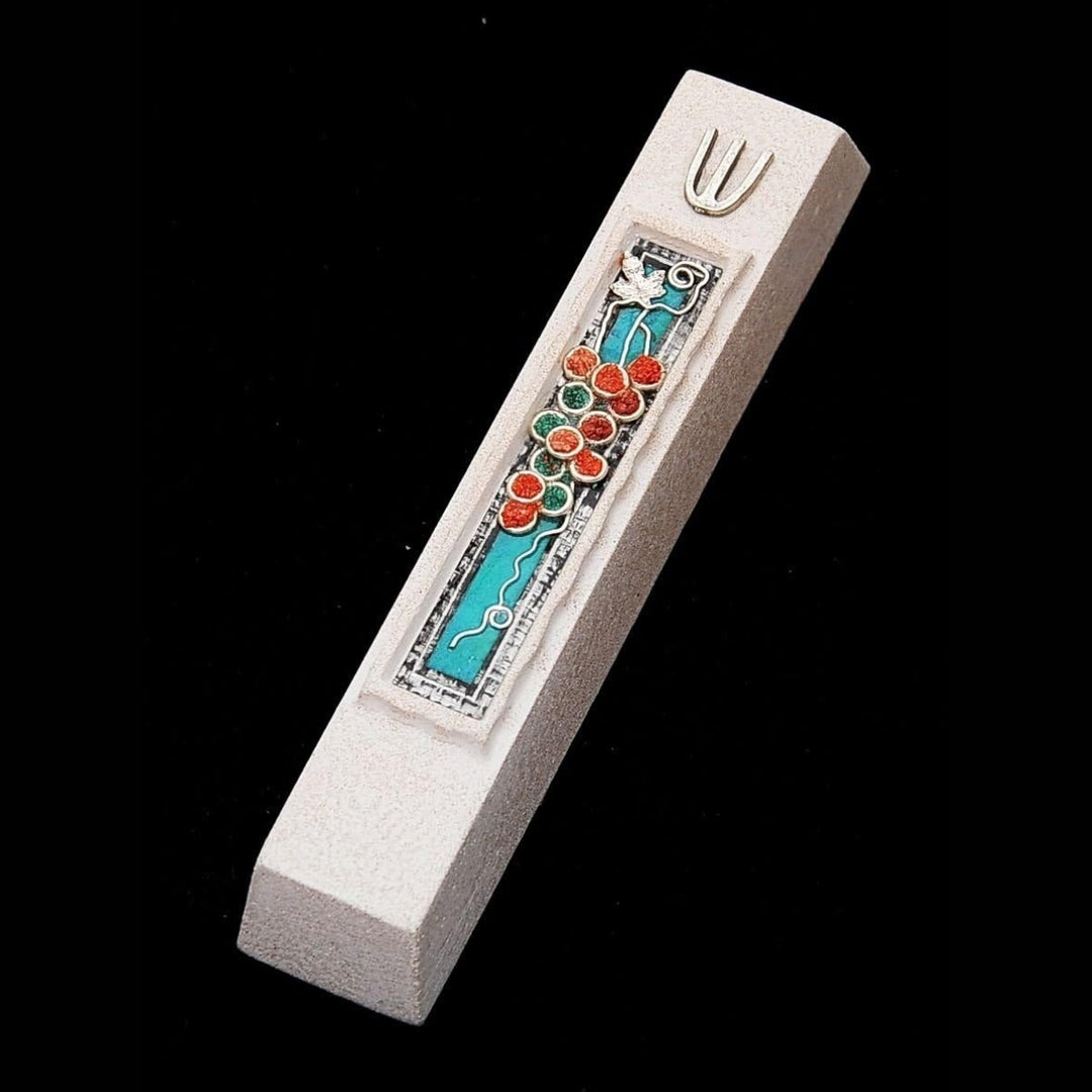 Mezuzah Case Cast Stone Jerusalem Jewish Door Mezuzah Art Design