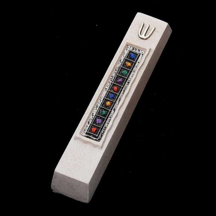 Mezuzah Case Cast Stone Jerusalem Jewish Door Mezuzah Art Design
