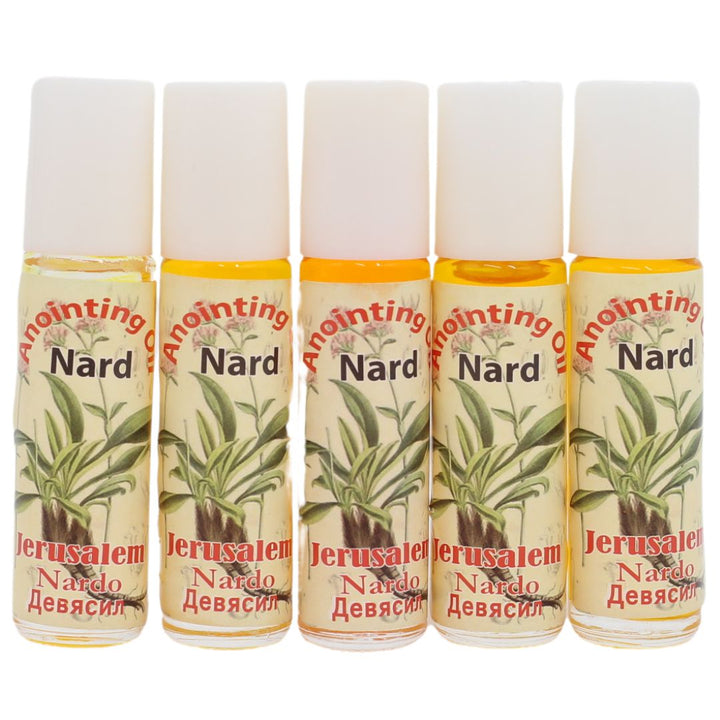 5 x Anointing Oil Nard 10 ml. Bottles Of The Holy Bible Jerusalem
