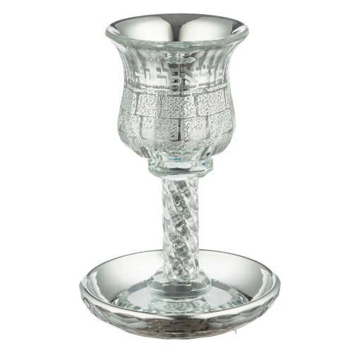 Crystal Kiddush Cup "Kottel" 17 cm contain 100ml / 3.4oz