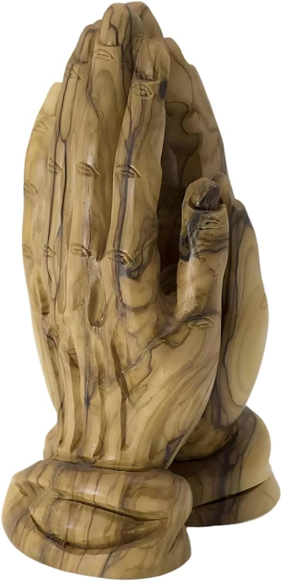 Praying Hands Made in Olive wood From Bethlehem Holyland