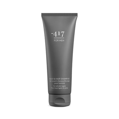 -417 Dead Sea Cosmetics Body & Hair Shampoo for Men with Shea Butter & Aloe Vera for Clean Body & Shiny Hair - Helps in Skin Rejuvenation and Hair Restore - 100% Vegan 8.4 oz