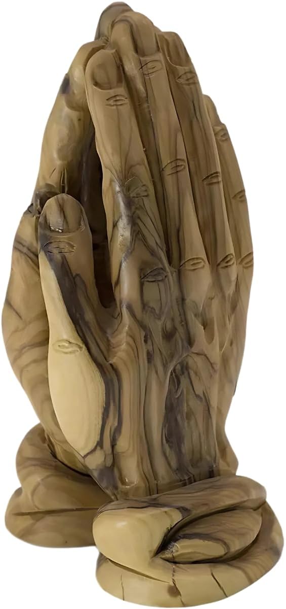 Praying Hands Made in Olive wood From Bethlehem Holyland