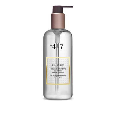 -417 Dead Sea Cosmetics Redefine Micellar & Mineral Cleanser & Make Up Remover - Powerful & Gentle Micellar Cleansing Water for All Skin Types - Perfect for Makeup Removal