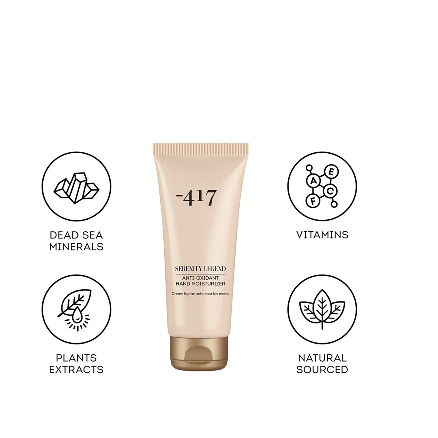 -417 Dead Sea Cosmetics Anti-Aging Hand Cream For Dry, Cracked Skin & Working Hands features Essential Vitamins & Oils From The Dead Sea, Intensive and Non-Greasy Hand Cream 3.4 oz.
