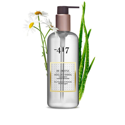-417 Dead Sea Cosmetics Redefine Micellar & Mineral Cleanser & Make Up Remover - Powerful & Gentle Micellar Cleansing Water for All Skin Types - Perfect for Makeup Removal