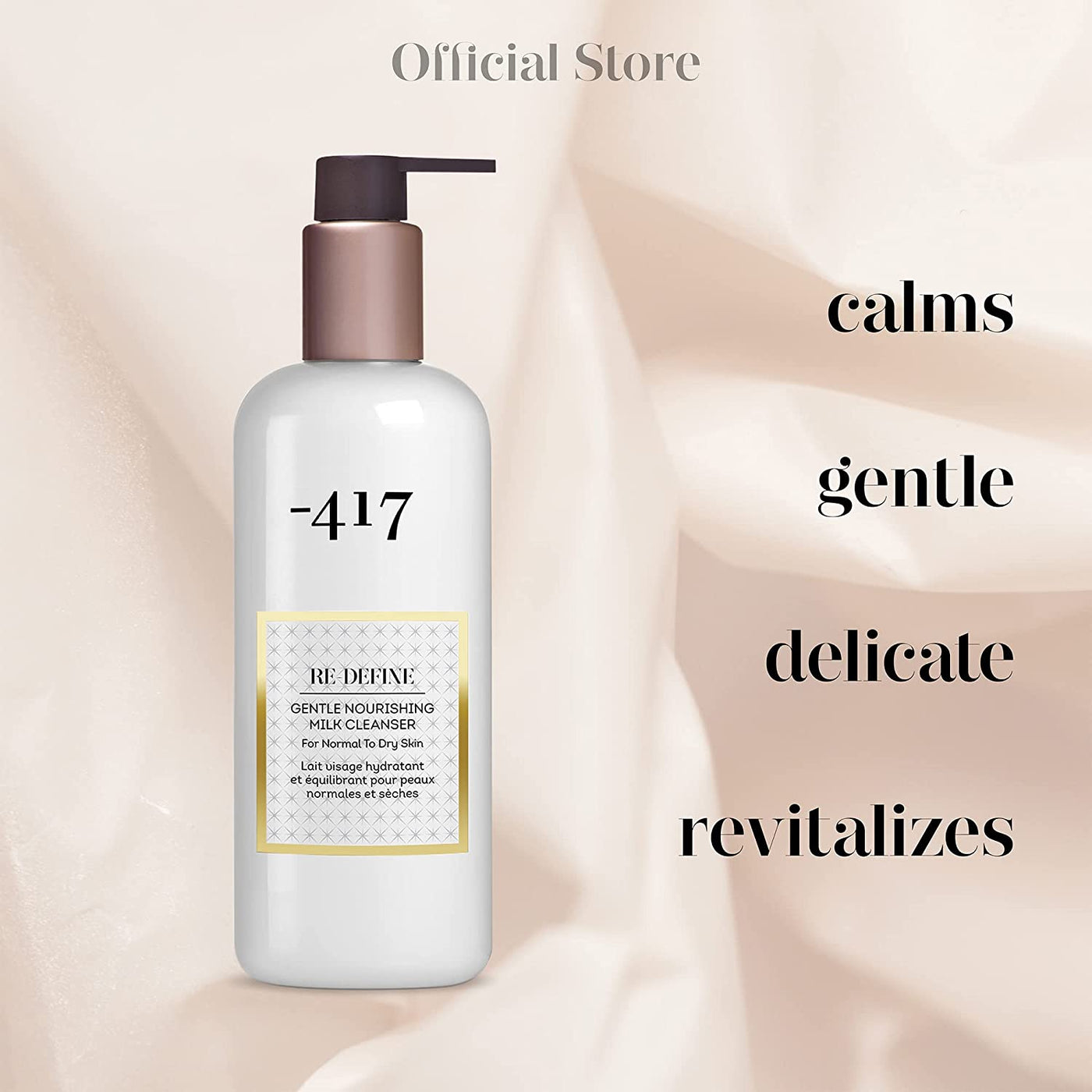 -417 Dead Sea Cosmetics Redefine Gentle Nourishing Milk Cleanser - 11.8 oz