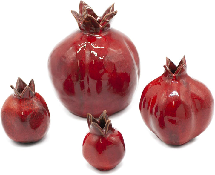 Red Pomegranate Hands Made Yigal Art Ceramic