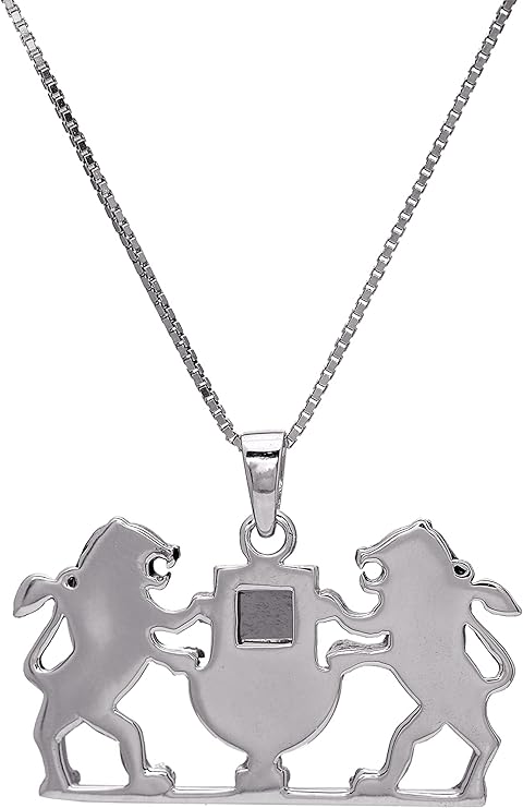 Lion of Judah Necklace with Lamp Nano Sim Old Bible Silver Pendant