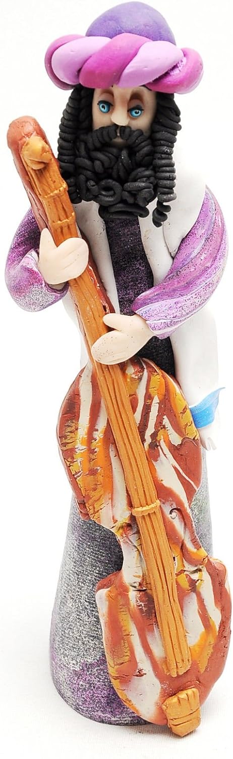 Jewish Figure Made of Clay Hand Made Art Designed