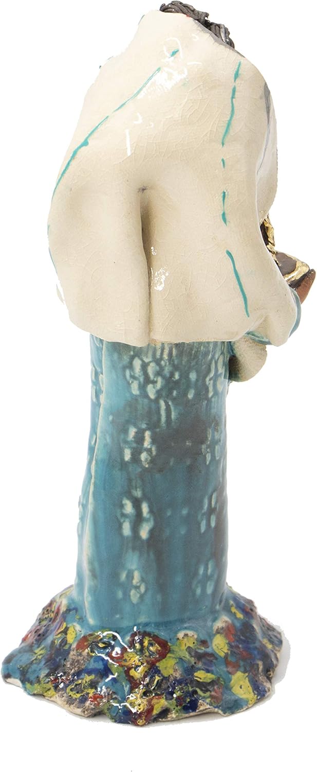 Jewish Woman Puppet Figure in Ceramic from Jerusalem Holyland