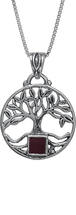 Nano Sim OB Silver Pendant - Tree of Life from the Holyland