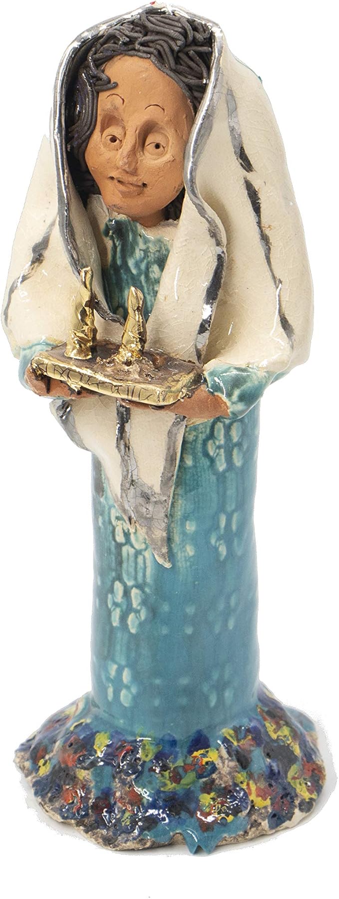 Jewish Woman Puppet Figure in Ceramic from Jerusalem Holyland