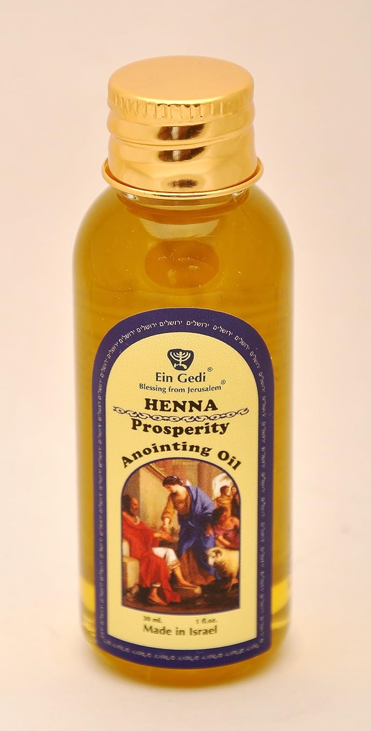 10 x Henna Anointing Oil 30 ml - 1 oz. from The Holyland Jerusalem (10 Bottles)