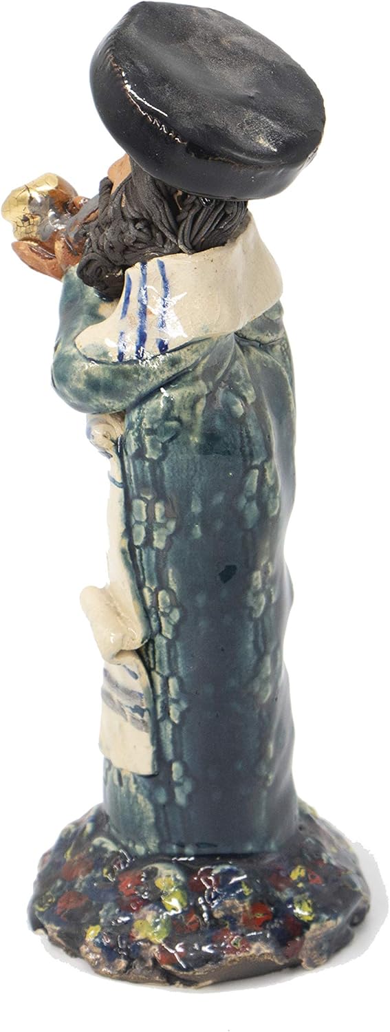Jewish Man Puppet Figure in Ceramic from Jerusalem Holyland