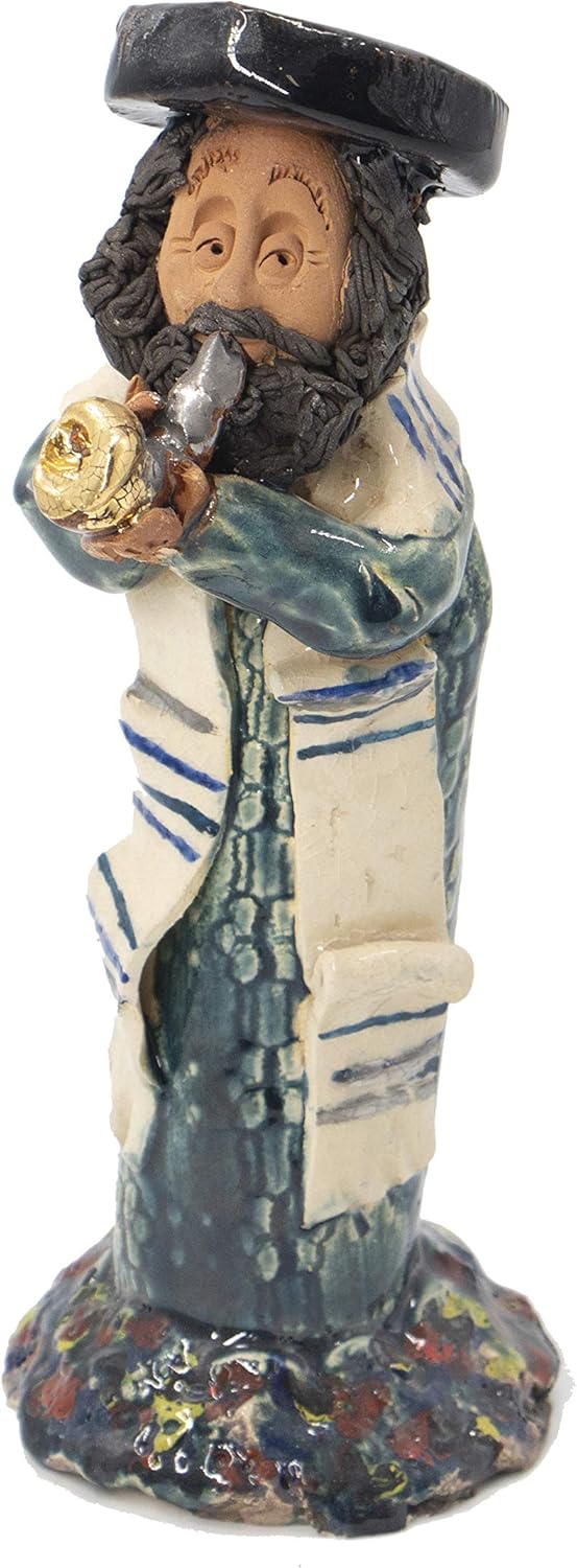 Jewish Man Puppet Figure in Ceramic from Jerusalem Holyland