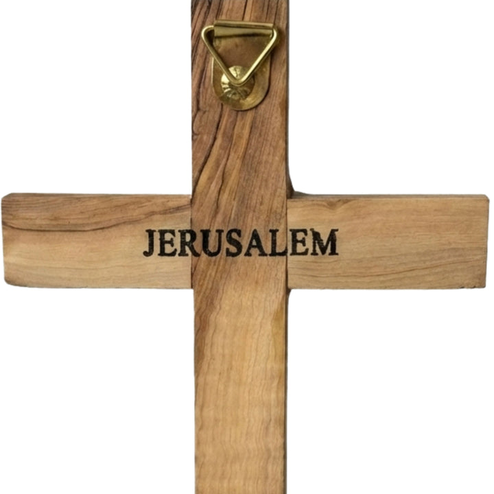 Jerusalem Olive Wood Wall Cross Made in Bethlehem 4 Sizes