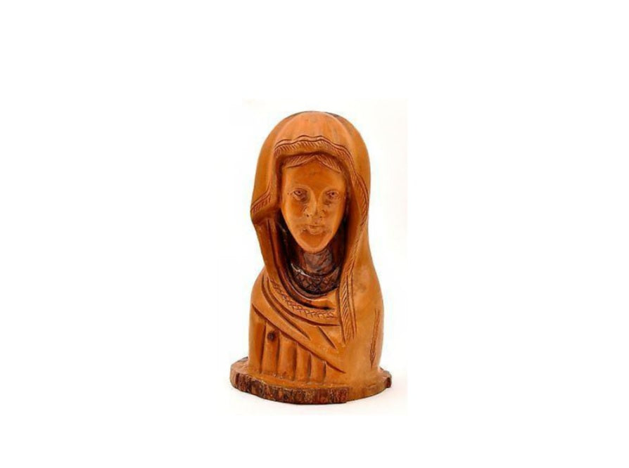 Virgin Mary Carving Sculpture Made in Olivewood From Bethlehem - Model 367