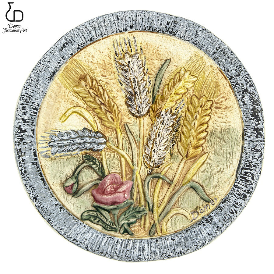 Domar Craftsmanship Art round plate with weat size 25 cm