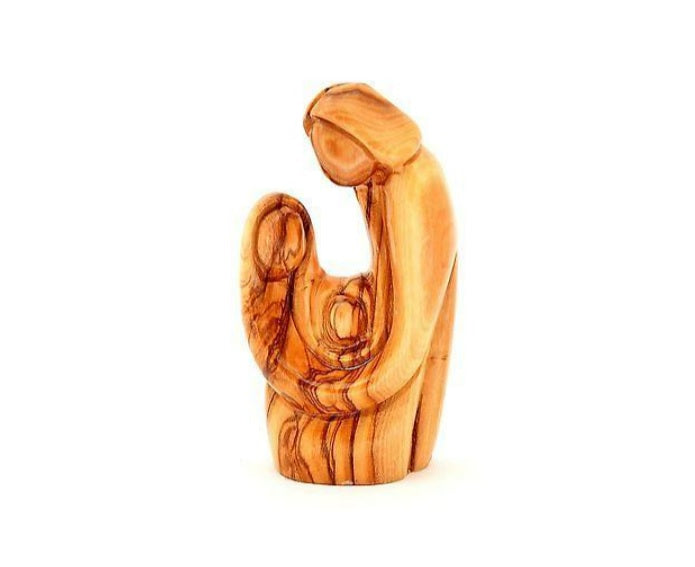 Holy Family Small Made in Olivewood From Bethlehem - Model 1377