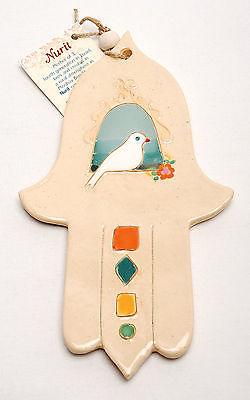 Hamsa Hand Wall Hanging Evil Eye Kabbalah Luck New Ceramics from holy land