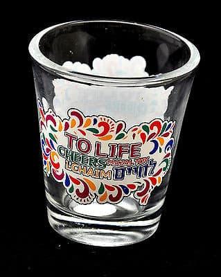 10 x Alcohol shot glass ''To Life Cheers''.