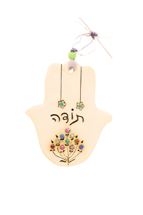 Hamsa blessings with the hebrew word - TODAH (thanks)