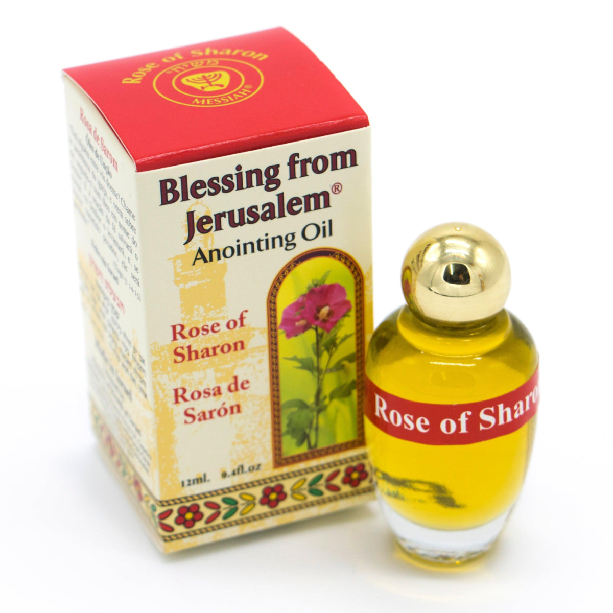 Rose of Sharon Anointing Oil 12 ml - 0.4 oz from Holyland Jerusalem