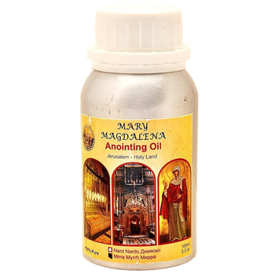Mary Magdalene Healing Anointing Oil Nard 100.ml. - 3.74 Fl. Oz Metal Bottle