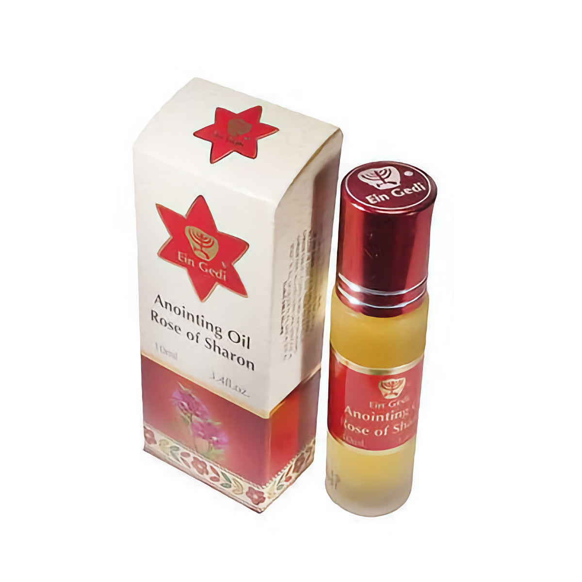 Roll On Anointing Oil Rose Of Sharon 10 ml. - 3.4 fl. oz. From Holyland Jerusalem