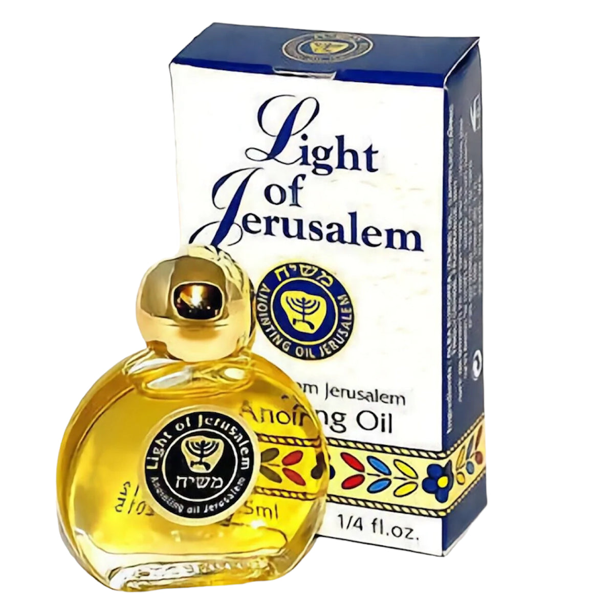 Light of Jerusalem Anointing Oil 7.5 ml / 0.25 fl.oz. From The Holy land