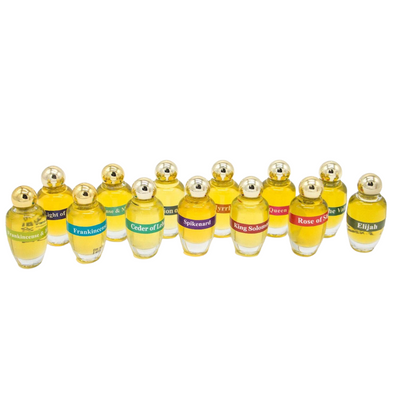 Lot of x 10 Anointing Oil Light of Jerusalem 12ml - 0.4oz From Holyland (10 bottles)