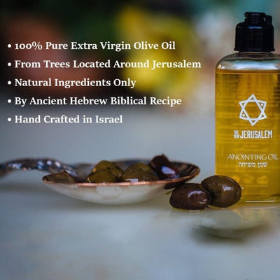 Rose of Sharon Anointing Oil from Israel, Holy Spiritual Oils Bottles from Jerusalem Blessed, Handmade with Natural Ingredients and Blessed for Ceremony, Religious Use, 3.4 Fl Oz - 250 ml.
