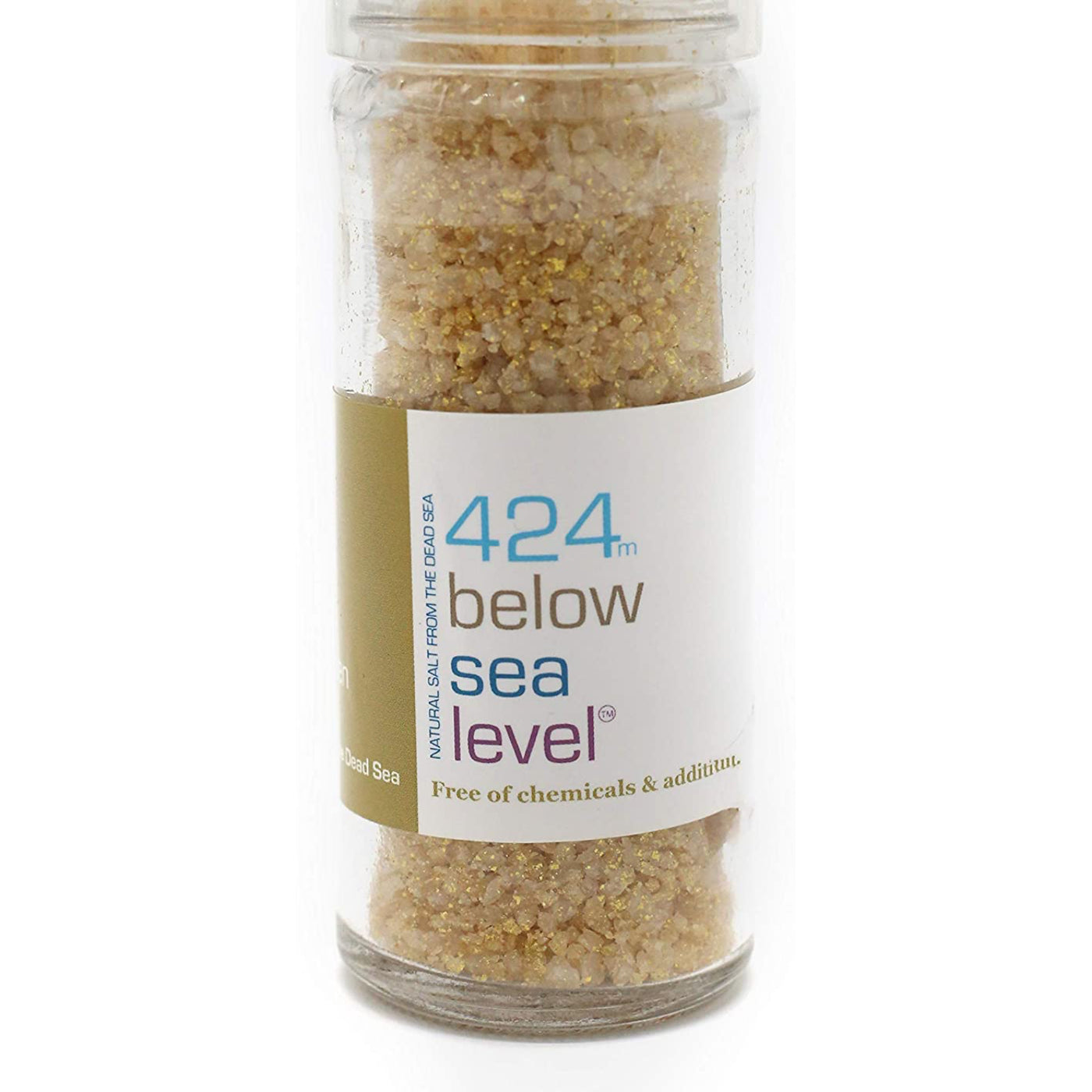 Golden Gourmet Salt From The Dead Sea 3.87 oz / 110 grams