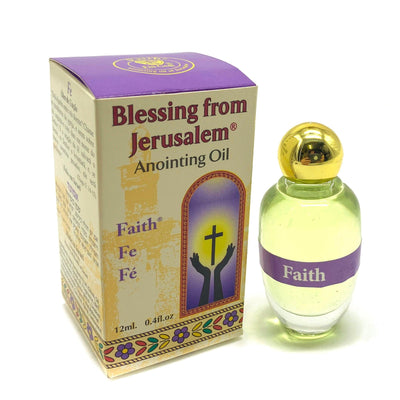 Anointing Oil Faith 12ml - 0.4oz Ein Gedi from Jerusalem