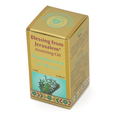 Gold Anointing Oil Frankincense  & Myrrh Blessing 12 ml/0.4   oz From Jerusalem