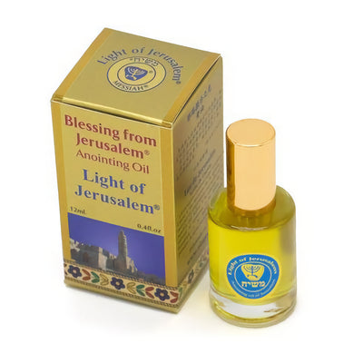 Gold Anointing Oil Light of Jerusalem 12ml/0.4  oz From Holyland Jerusalem