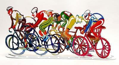 3D Metal Bicycles Colored Metal Made Hand Made.