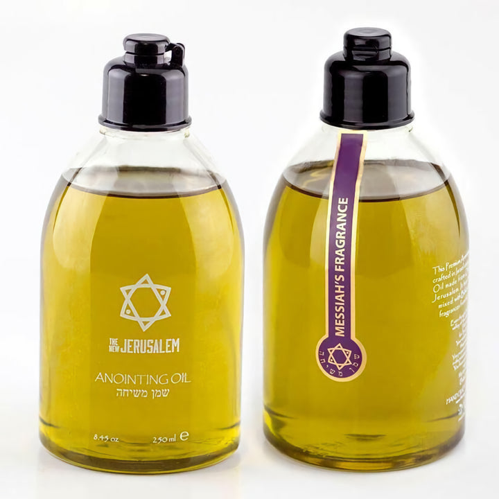 The New Jerusalem Anointing Oil Messiahs Fragrance 250 ml. - 8.45 oz. From Holyland Jerusalem