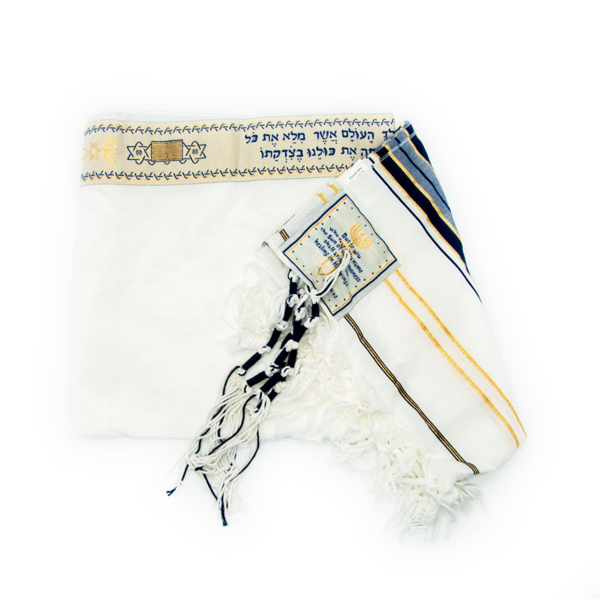 Extra Large Messianic Tallit Prayer Shawl Talit Talis Bag