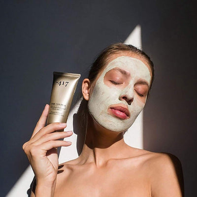 -417 Dead Sea Cosmetics Firming Time Control Mud Mask - 2 in 1 Exfoliating & Nourishing Mud Mask